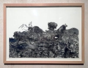 Emmy Bergsma Landscape of Chances framed