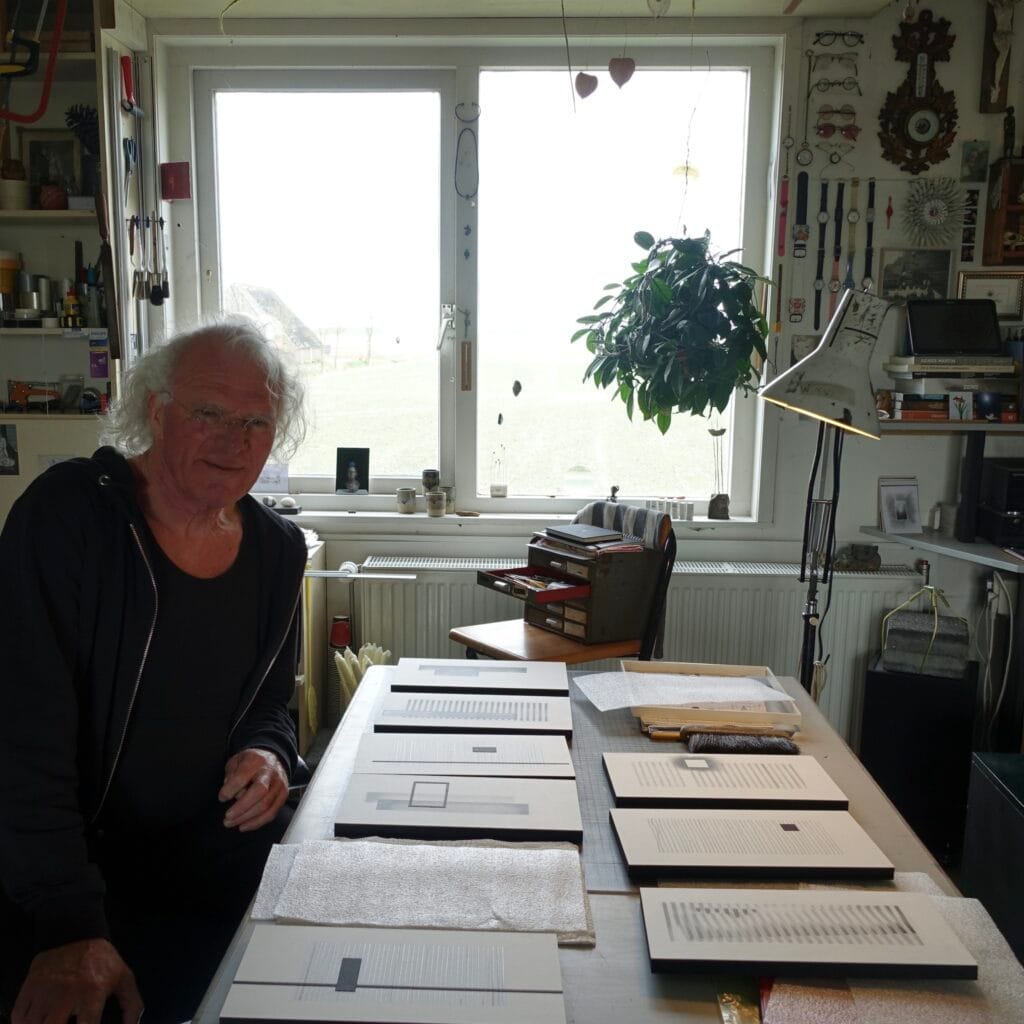 Bowe Roodbergen in his studio